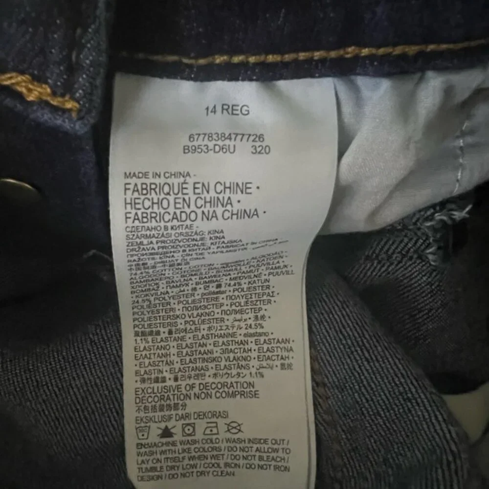 Levi’s‎ OVERALL Girlfriend Adjustable Shoulder Straps Size 14 Reg Girls
